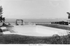 Neighborhood Church pool area, mid-1950s